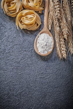 Buğday çavdar kulaklar, un ve makarna