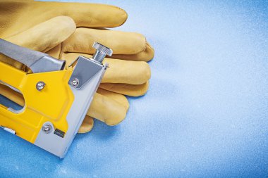 Deri Emanet eldiven ve inşaat zımba 