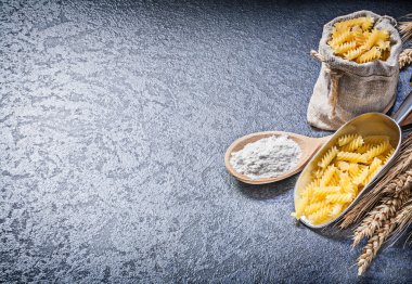 Makarna, un ve buğday çavdar kulaklar