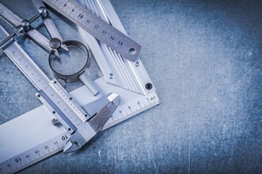 Metal cetvel, slayt kumpas ve bölücü 