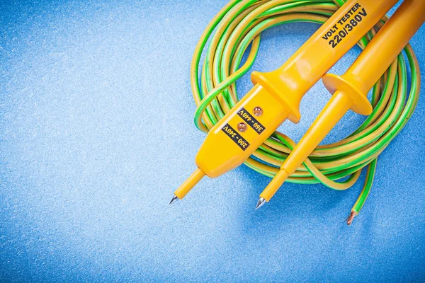 Electric tester and cable — Stock Photo, Image