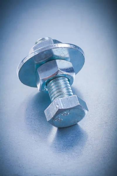 Threaded screwbolt with bolt — Stock Photo, Image