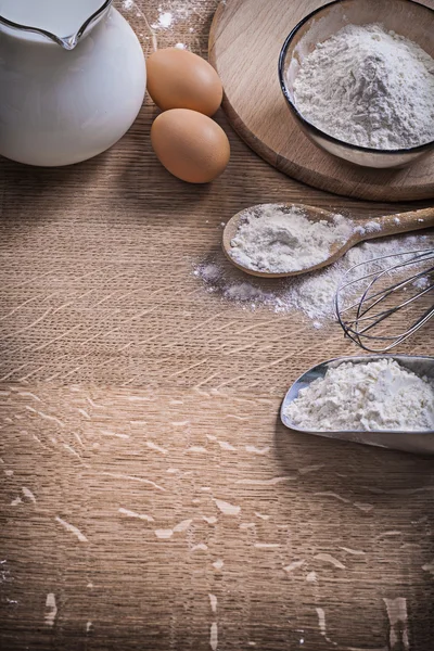 Kitchen composition with eggs — Stock Photo, Image
