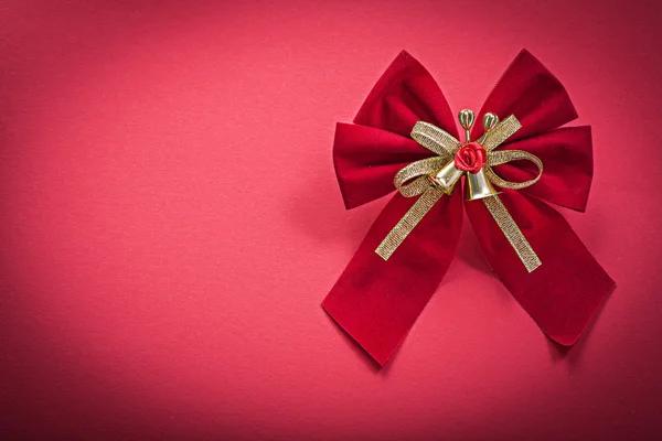 Christmas bow with bells — Stock Photo, Image