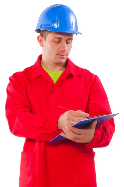 Portrait of young worker — Stock Photo, Image