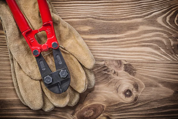 Leather safety gloves — Stock Photo, Image