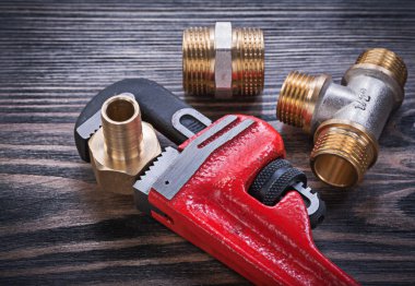 İngiliz anahtarı pirinç eşit tee Nipel hortum konektörlerine ahşap b