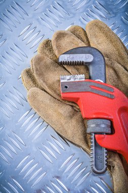 Oluklu metal levha co deri güvenlik eldiven maymun anahtarı