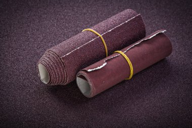 Rolled emery paper  clipart