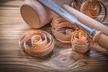 Tahta çekiç, keski sağlamlaştırma ve talaşı