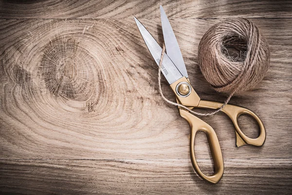 Vintage golden scissors — Stock Photo, Image