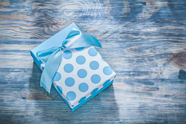 Caja regalo azul — Foto de Stock