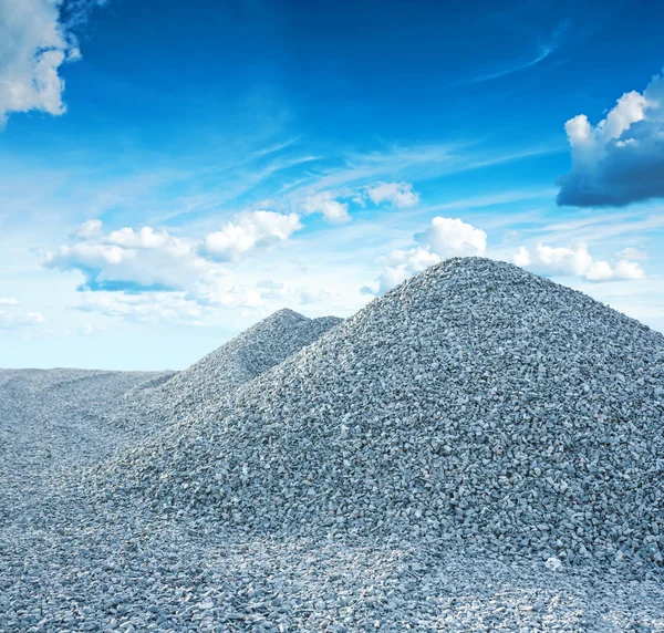 Mucchio di ghiaia di granito — Foto Stock