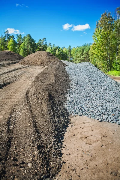 Waste asphalt and gravel — Stock Photo, Image