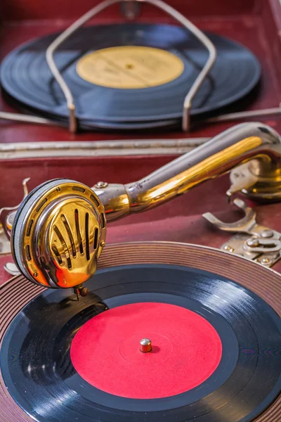 Gramophone en gros plan — Photo