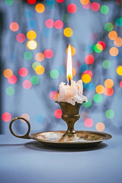 Kerze im Kerzenständer — Stockfoto