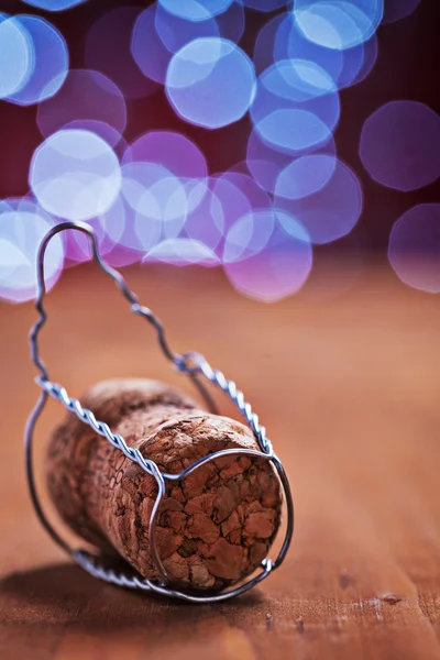 Cork van champagne — Stockfoto