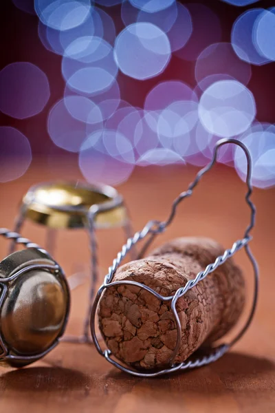 Champagne corks and wires Stock Image