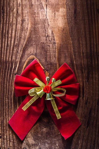 Red christmas bow — Stock Photo, Image