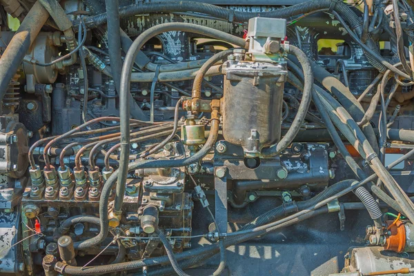 Motor diesel desordenado —  Fotos de Stock