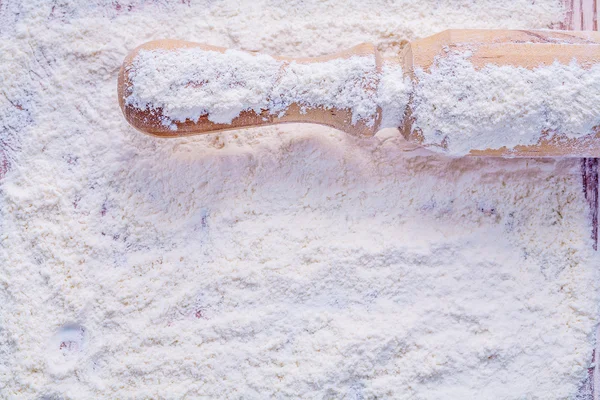 Pile of white natural flour — Stock Photo, Image