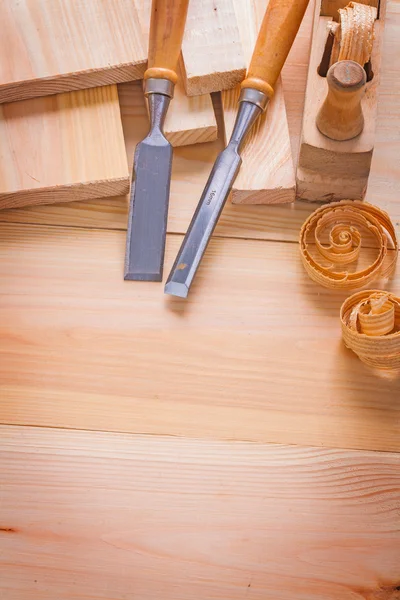 Zusammensetzung von Werkzeugen für die Holzbearbeitung — Stockfoto