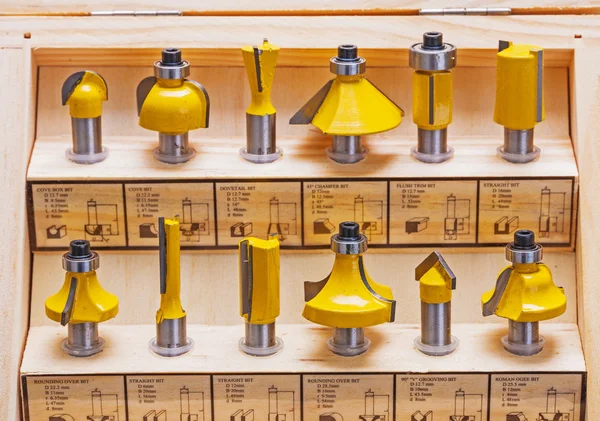 Set of roundover router bits — Stock Photo, Image