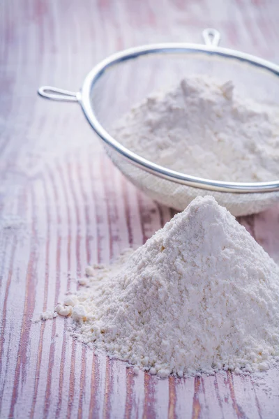 Small stack of white flour — Stock Photo, Image
