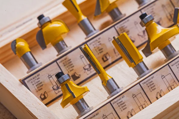 Roundover router bits for  woodworking — Stock Photo, Image