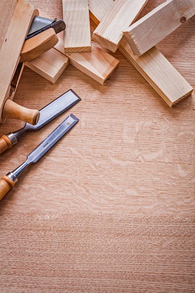 Carpentry tools chisels old fashioned — Stock Photo, Image