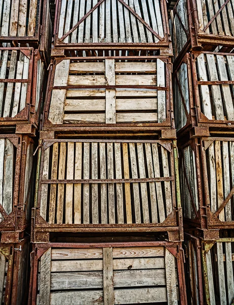 Old wooden crates — Stock Photo, Image