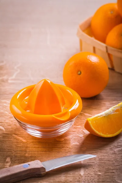 Squeezer for orange and fruits — Stock Photo, Image