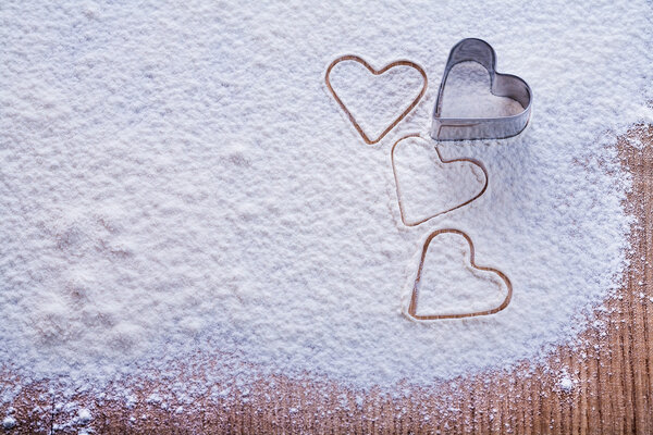 Cookie cutter in the form of heart