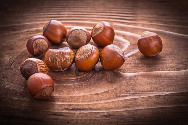 Malé haldy lískových ořechů — Stock fotografie