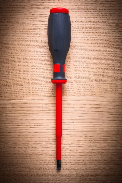 Electric insulated red screwdriver — Stock Photo, Image