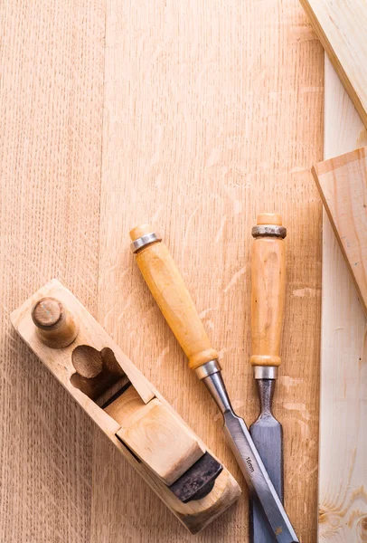 Plane and chisels tools — Stock Photo, Image