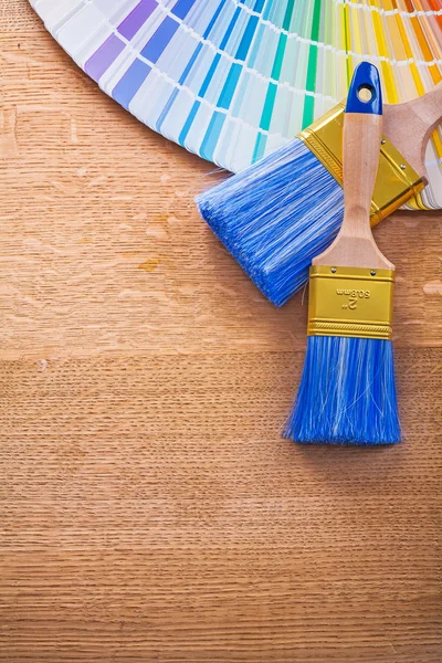 Paint brushes and pantone — Stock Photo, Image