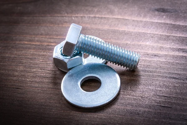Screw nut and bolt washers — Stock Photo, Image