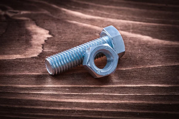 Stainless bolt and screw nut — Stock Photo, Image