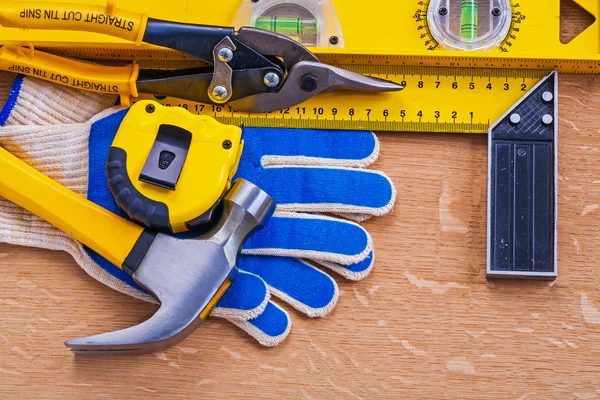 Conjunto de construcción, herramientas de trabajo — Foto de Stock