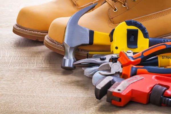 Set of construction working tools — Stock Photo, Image