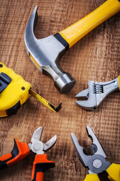 Conjunto de ferramentas de trabalho de construção — Fotografia de Stock