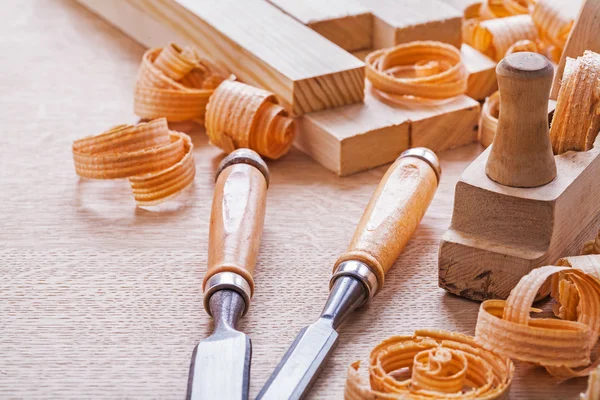 Werkzeuge für Holzbearbeitung und Tischlerei — Stockfoto