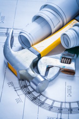 somun anahtarı, planları ve pençe çekiç