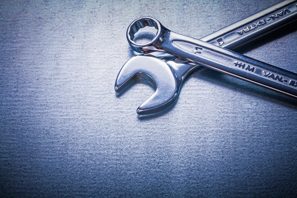 Flat spanner and hook wrench — Stock Photo, Image