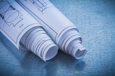 Metalik arka plan inşaat planları