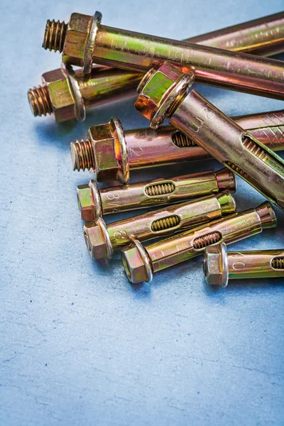 Variation of threaded anchor bolts — Stock Photo, Image