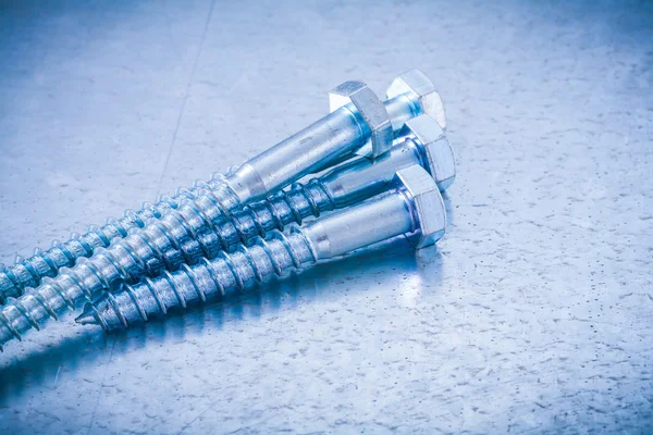 Close up of threaded screw details — Stock Photo, Image