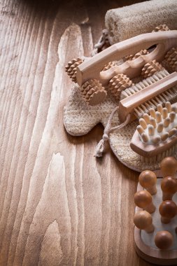 gevşeme çam vintage ahşap tahta üzerinde ayarla