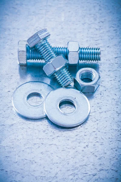 Screwbolts, vida somun ve cıvata bileşimi — Stok fotoğraf